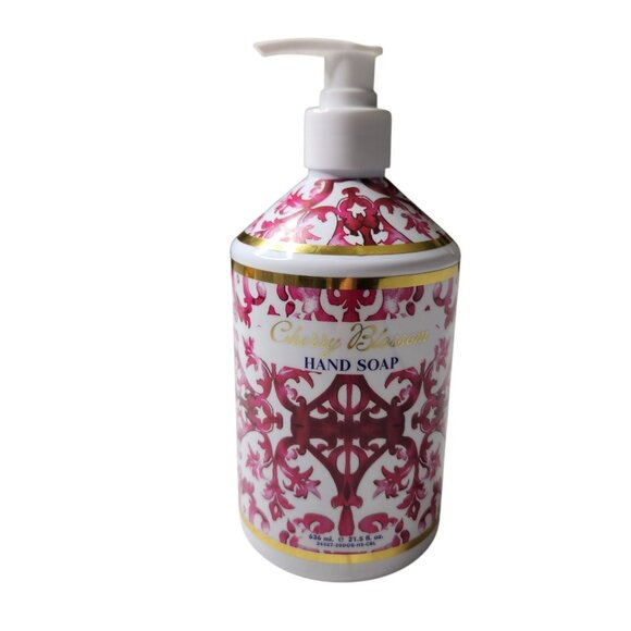 Home & Body Co Dolce Brezza Cherry Blossom Hand Soap 21.5 fl oz 636 ml Pink Gold - Picture 1 of 4